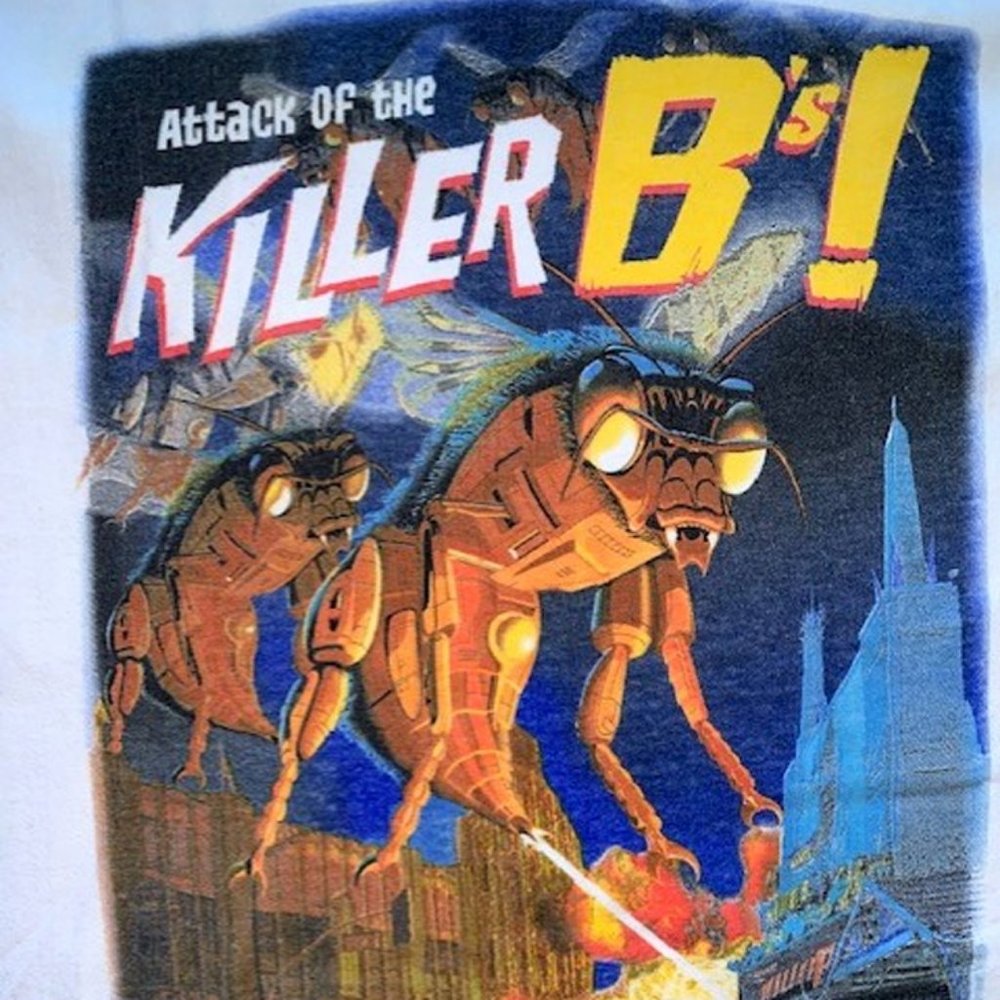 Vintage Attack of the Killer B's! t-shirt Med.